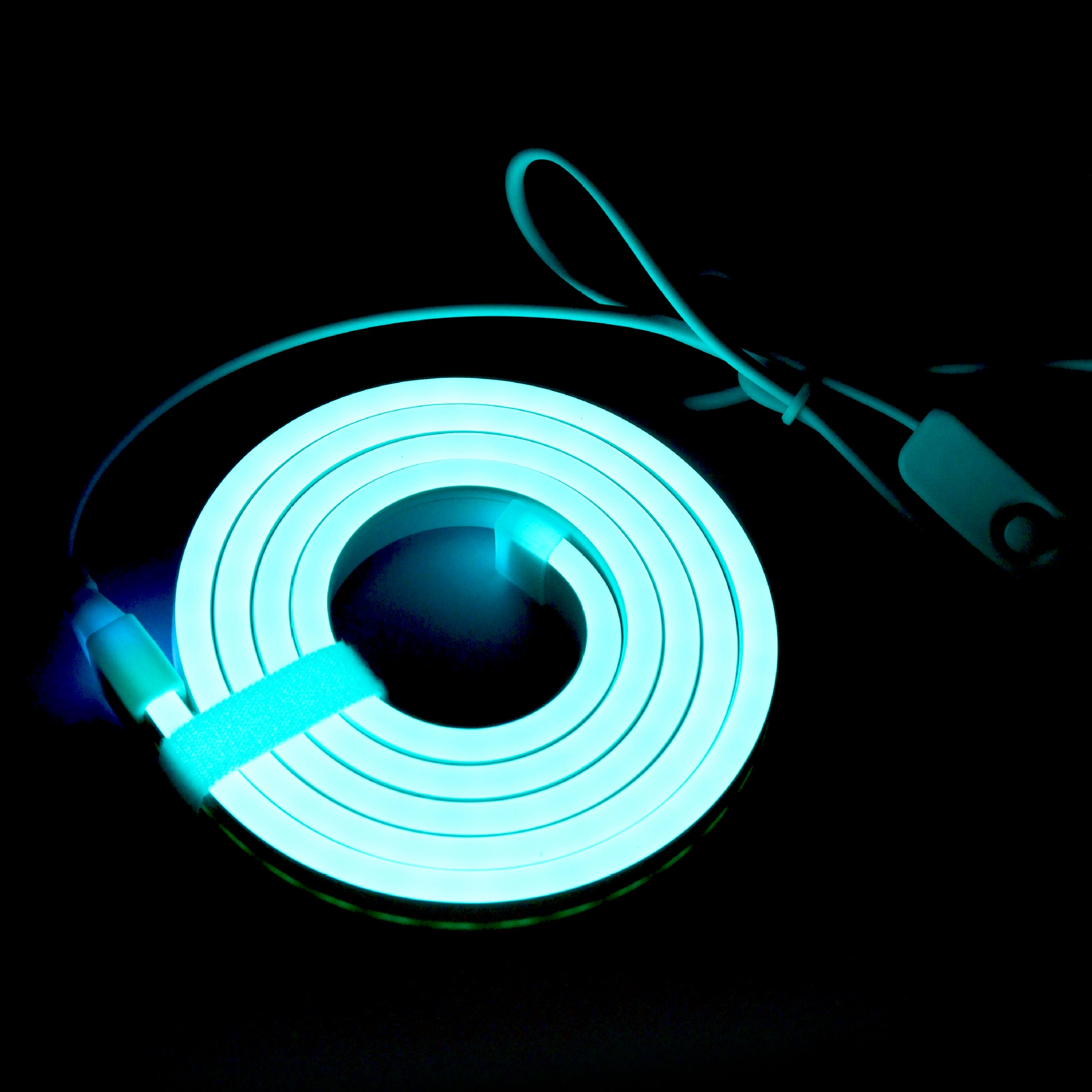 USB неоновая лента, 5 В, гибкая LED‑лента с кнопкой‑переключателем, 1–5 м, много цветов