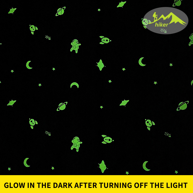 Amazon Portable Children's Printed Blackout Curtains, No-Drill Diy, Suitable for Dormitories and Glow-In-The-Dark Children's Rooms