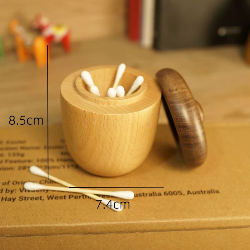 Creativo lindo seta nogal madera maciza palillo titular hogar de gama alta caja palillo de madera nogal nuevo registro chino