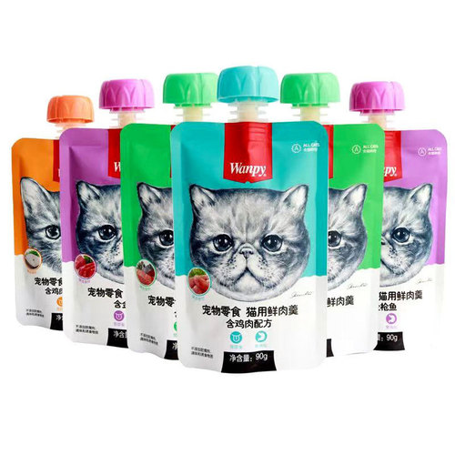 Wanpy Naughty Cat Fresh Meat Soup Cat Wet Food Canned Cat Strips Cat Snacks Dog Fresh Meat Soup Fresh Packaged Snacks Wholesale