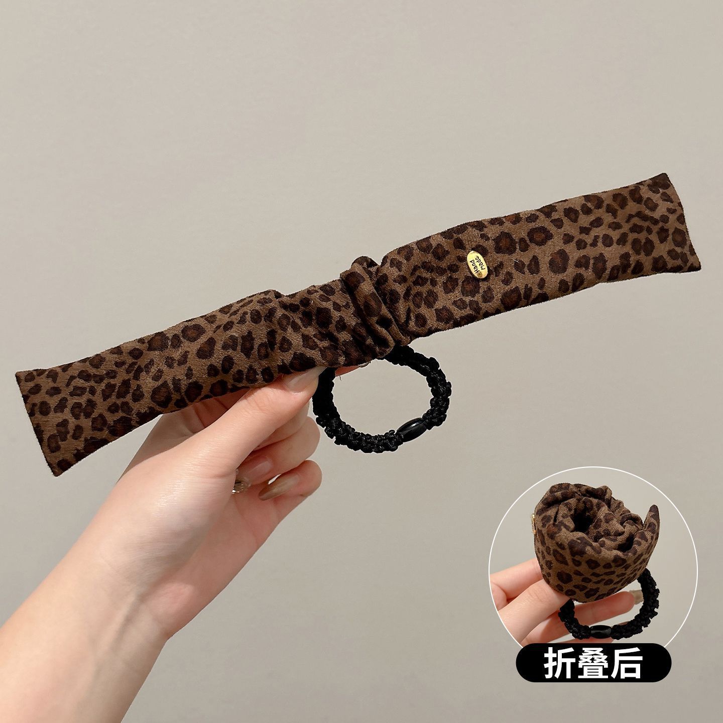 Perlas de terciopelo de alta sensación, anillo de cabello de intestino grande, temperamento femenino elegante, cuerda de cabello de cola de caballo baja, cuerda de cabello de alta elasticidad no dañada