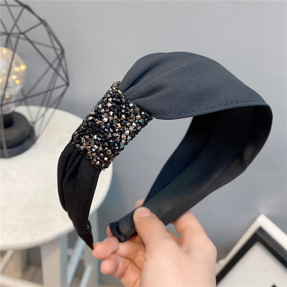 Korean Irregular Unilateral Diamond-studded Headband display picture 7