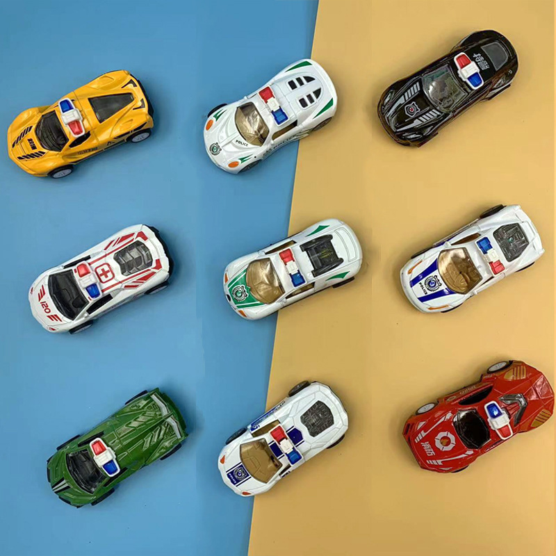 Alloy die-cast Huili car toy car model sports car racing police car ambulance 3-6 years old gift