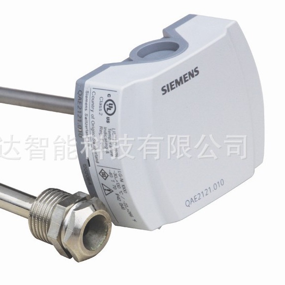 西门子温度传感器QAE2164.010 2164.015mm调节量0-10v水管浸入式