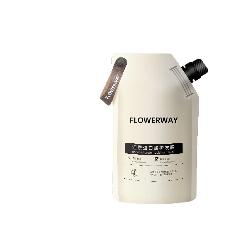 FLOWERWAY还原蛋白酸发膜滋养柔顺烫染防毛躁干枯修护亮泽护发素|undefined