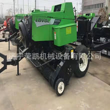 农业小麦玉米秸秆捡拾打捆机械 2.2米自动捆绳筛土粉碎方捆打捆机