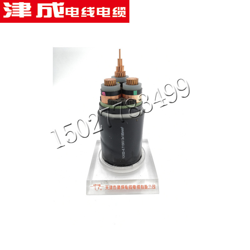 天津津成电缆低烟低卤WF-ZR-YJV0.6/1KV3+2阻燃低压电力电缆