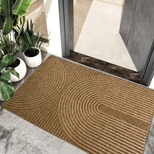 Artificial coconut shell mat household commercial door carpet dust removal high quality cross-border e-commerce TPE rubber mat pull velvet door
