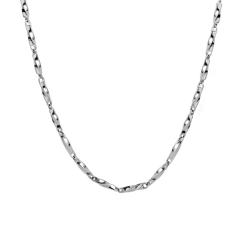 Modern Men’s Mobius Pendant Necklace, Premium Stainless Steel_voghion.com