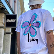 花朵印花短袖2世界巡游斯TU西Flower TeeT恤夏男女情侣学生款ins