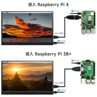 Raspberry Pi 5 15.6-дюймовый IPS дисплей для компьютерных игр с высоким разрешением 100% sRGB широкий цветовой охват HDR двойные динамики
