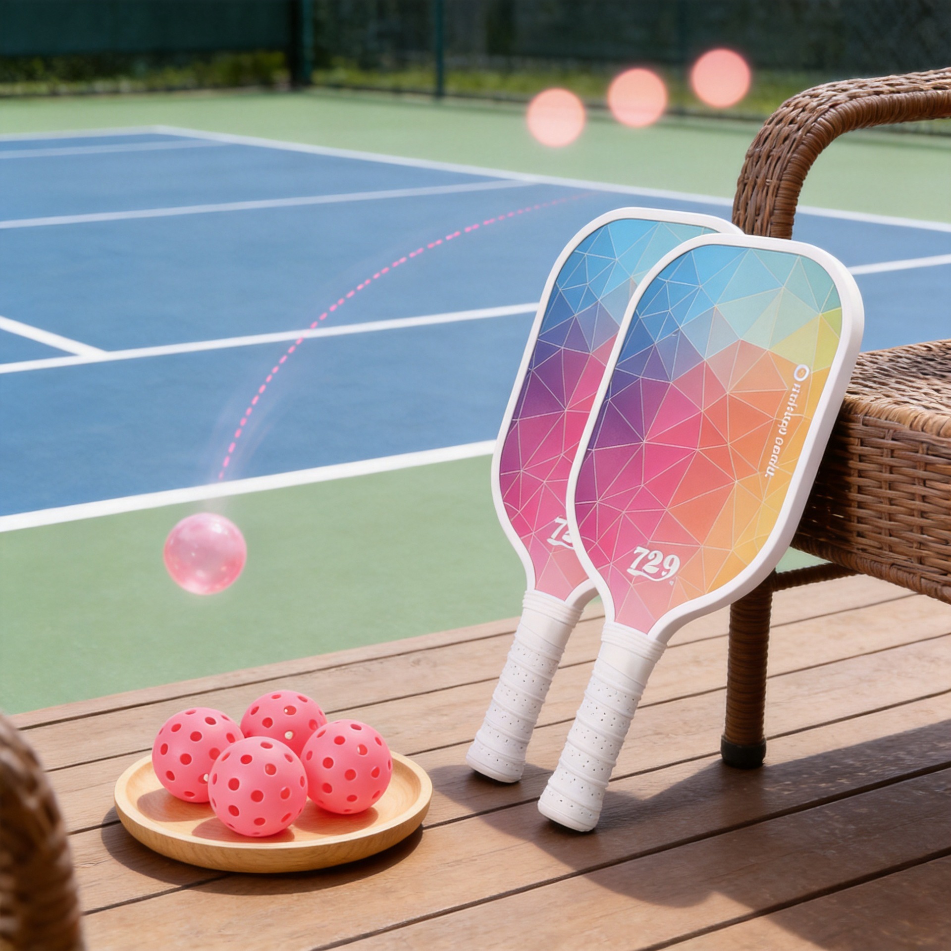 Pickleball Paddle Cross-Border Pickleball Racket Poplar Wood Pickleball Paddle Beach Pickleball Outdoor Sports