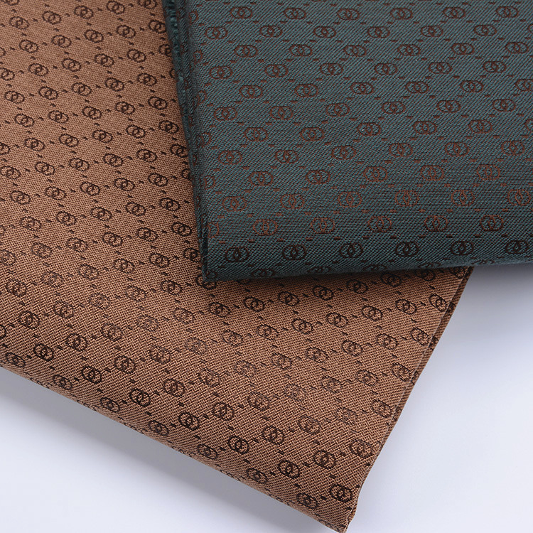 现货批发小8字母提花布，箱包鞋子帽子提花面料，手工DIY布料