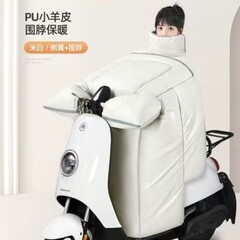 电动车挡风被冬季加绒加厚防水冬款电瓶摩托车斗篷式新款三合一