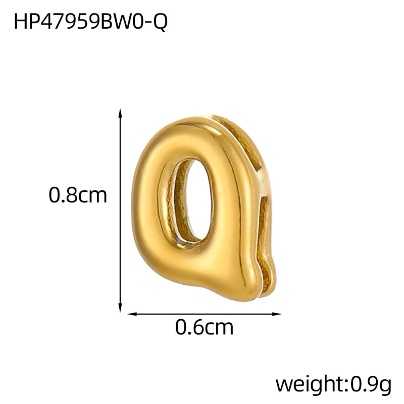 ヨーロッパとアメリカの国境を越えた売れ筋中空小文字ペンダントステンレス鋼メッキ 18 K ゴールド気質パーソナライズされたミニアクセサリー卸売|undefined