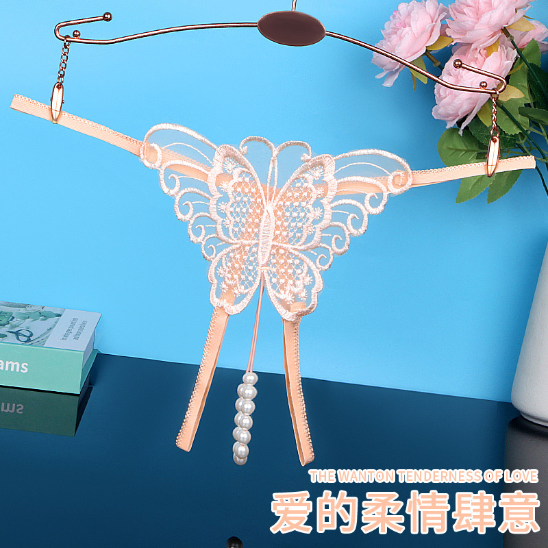 Yan Beiwei one-piece delivery personalized underwear women's charming sexy fashion pearl thong high-looking pure desire 422