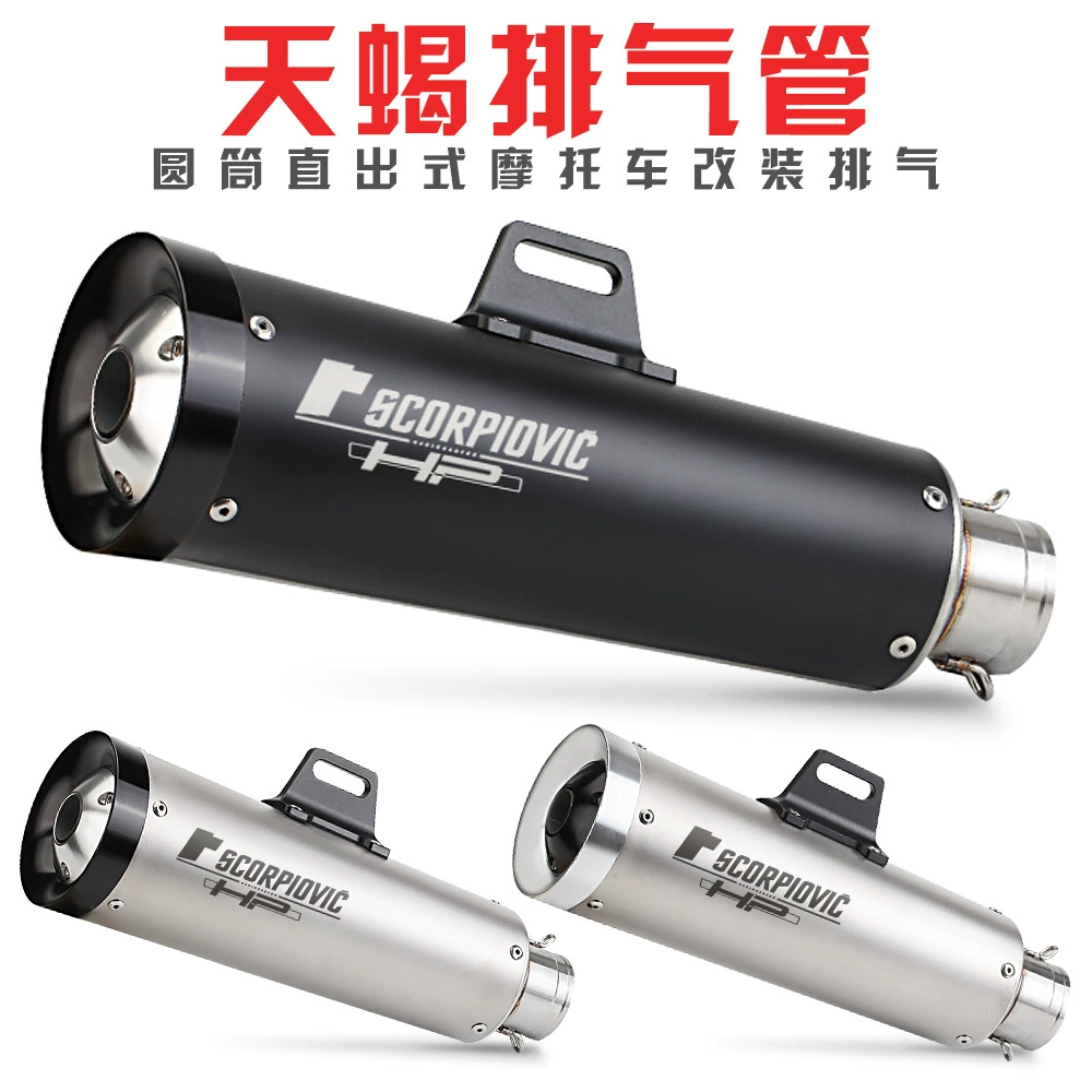 Мотоциклетная выхлопная система Huanglong 3/600 FZ800 TMAX500/530 модифицированная ZX6R Z800 Fried Street Scorpio exhaust pipe