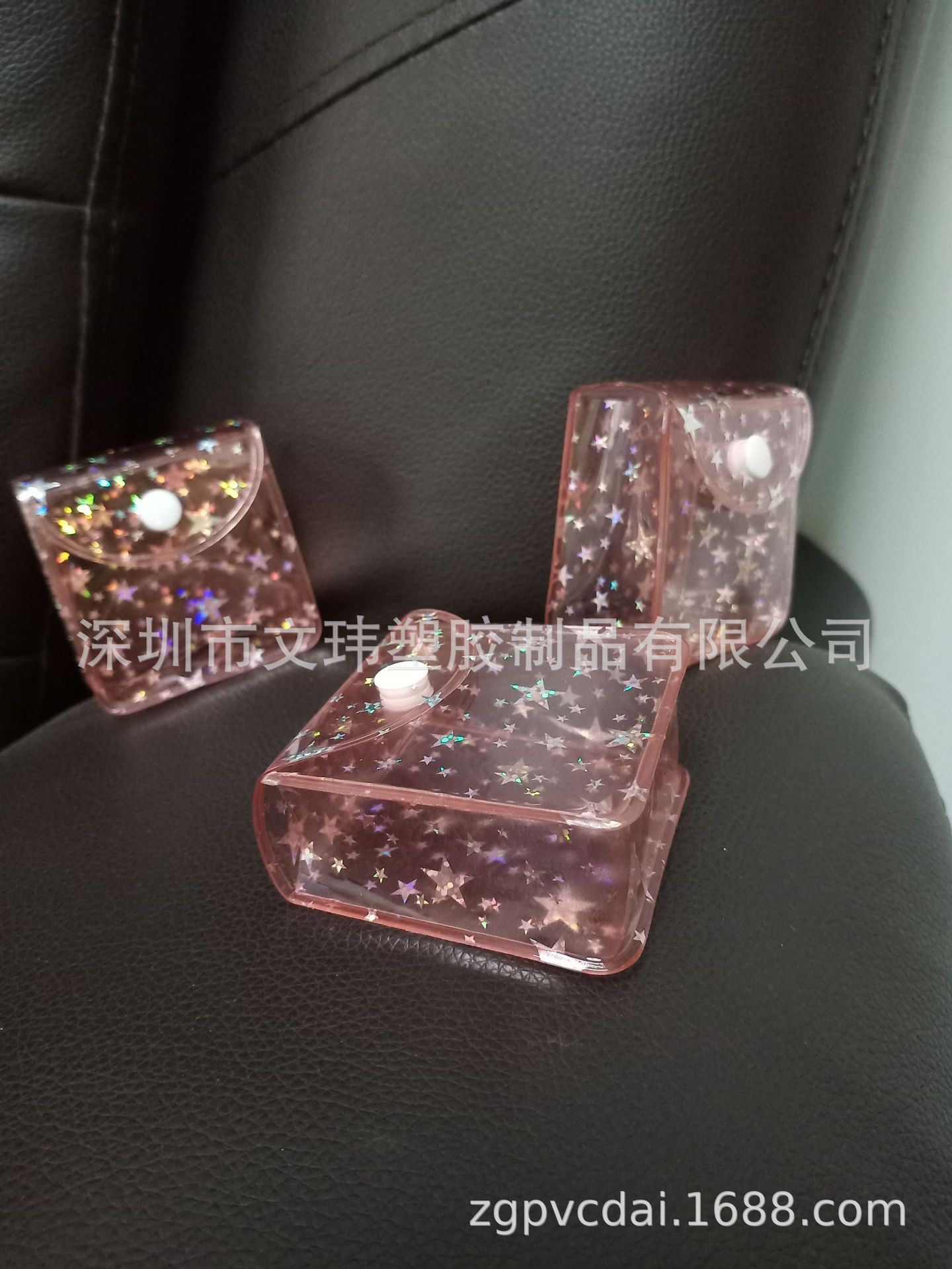 厂家直销pvc遛娃包精品袋按扣袋网红包公仔包收纳包pvc透明袋