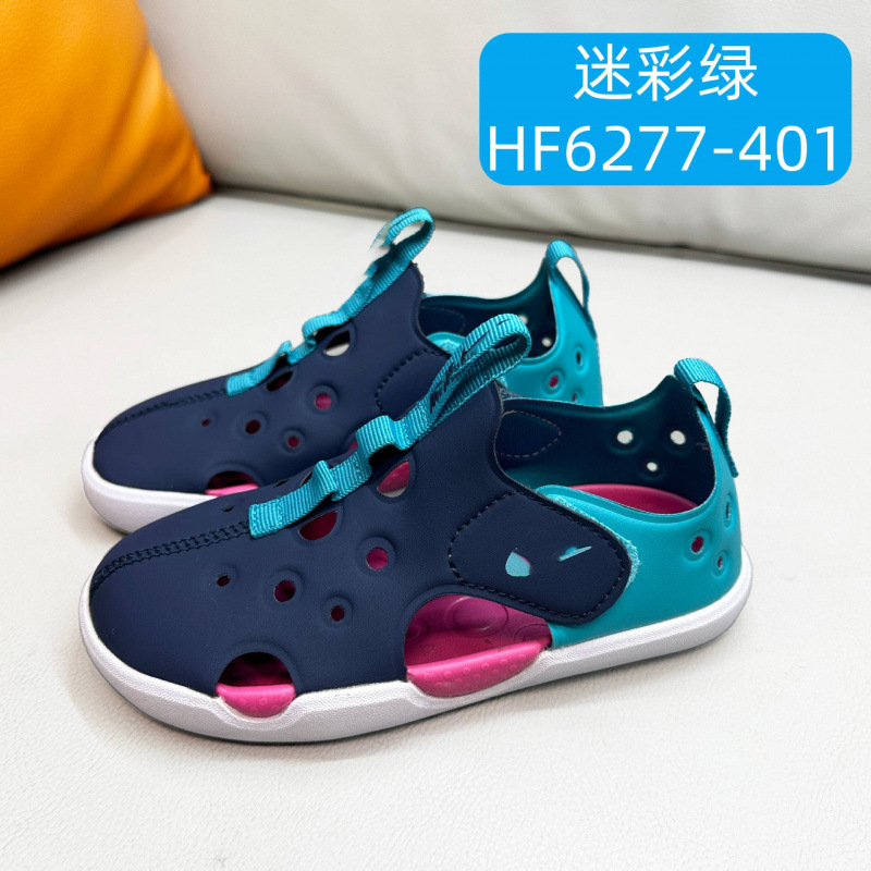 High-quality NK double Velcro airplane sandals, summer protective sandals, 4th generation children's beach hollow sandals