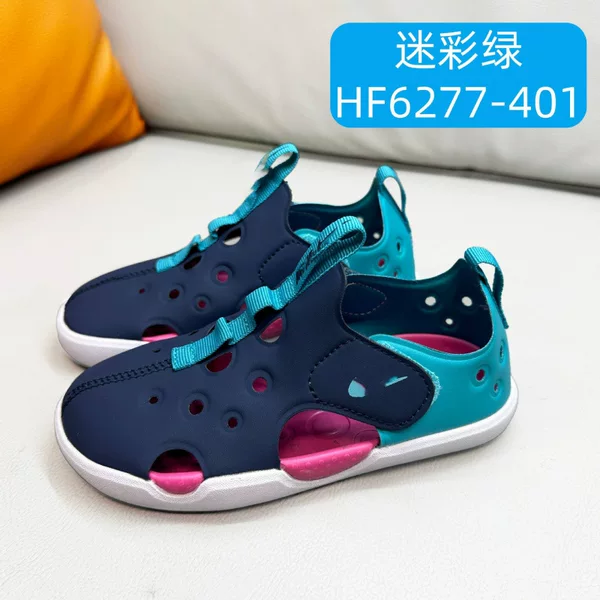 High-quality NK double Velcro airplane sandals, summer protective sandals, 4th generation children's beach hollow sandals