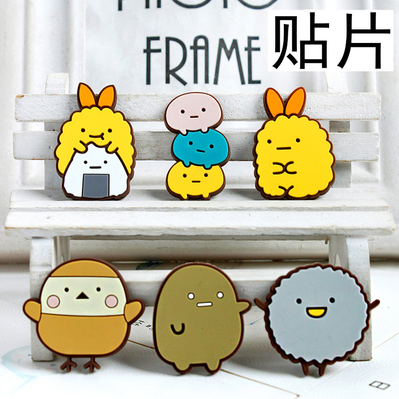 Cute Cartoon PVC Soft Adhesive Patch Cream Mobile Phone Shell Decorative Material Accessories diy Pendant Jewelry Accessories