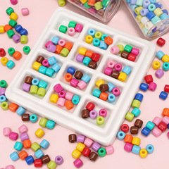 6 × 6 ミリメートルカラーガラスバレルビーズ diy 自家製ブレスレット手作りビーズネックレス携帯電話チェーンジュエリーアクセサリー卸売