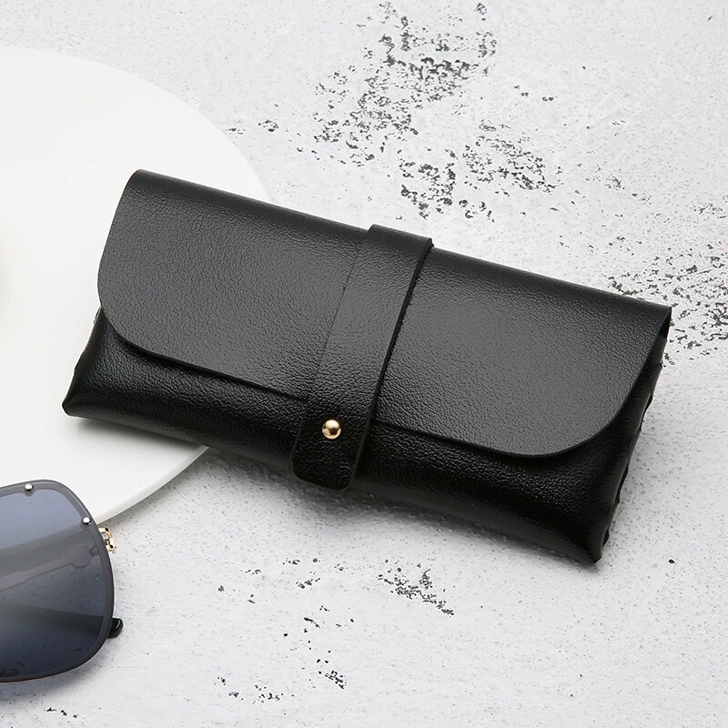 Leather soft bag glasses box fashion portable sunglasses box new packaging sunglasses box strap box in stock wholesale