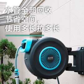 自动伸缩回收水管车架花园浇花浇水喷头水枪收纳架卷管器