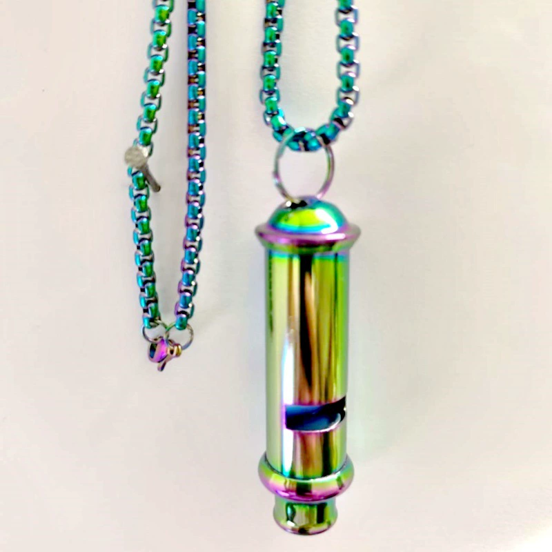 Colorful police whistle, nuclear-free high-frequency whistle, fire whistle, traffic referee exclusive whistle, genuine wholesale
