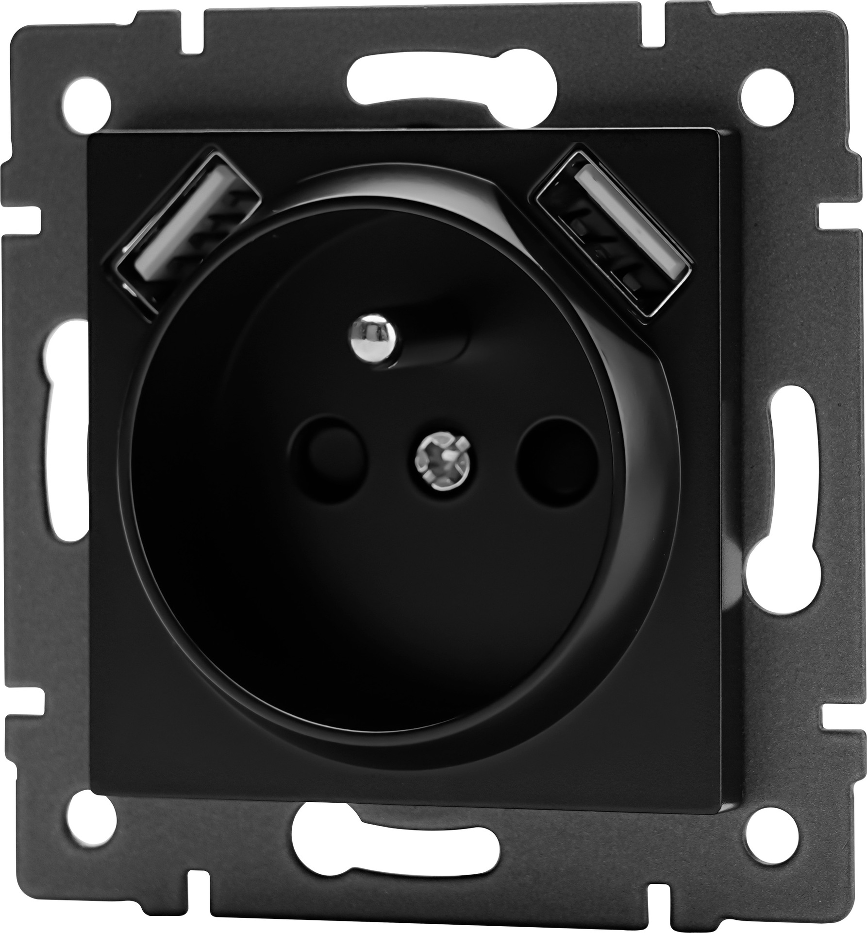 French socket with 2 usb(A+A)