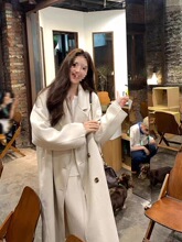 秋冬新款双面羊毛呢子大衣女中长款韩版宽松羊绒外套大码厚风衣