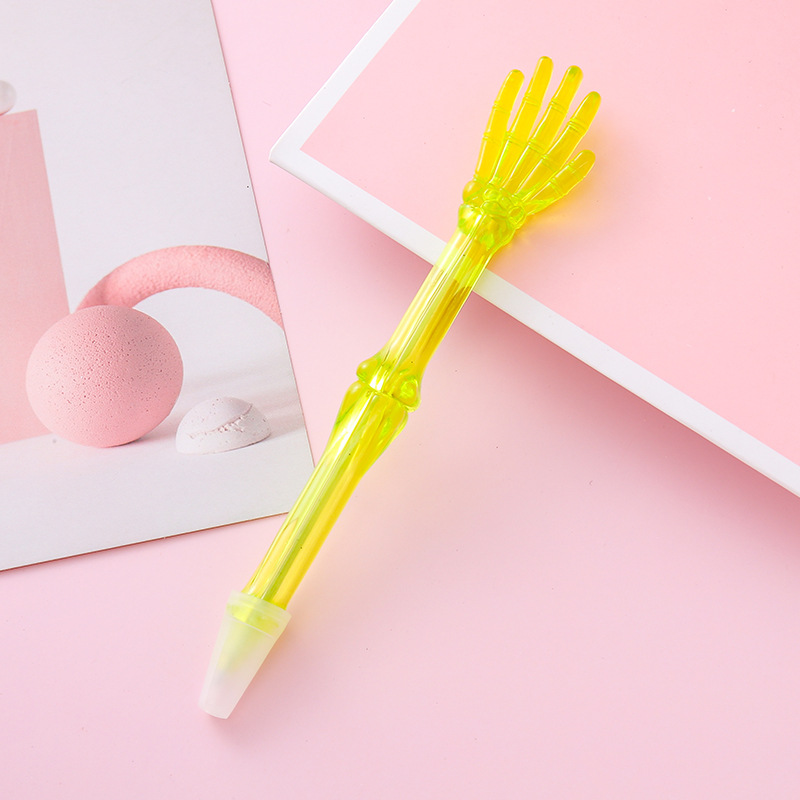 Bolígrafo transparente para dedos Papelería creativa Bolígrafo de modelado de gestos Premios de estudiantes Regalo de oficina Bolígrafo de firma aceitoso