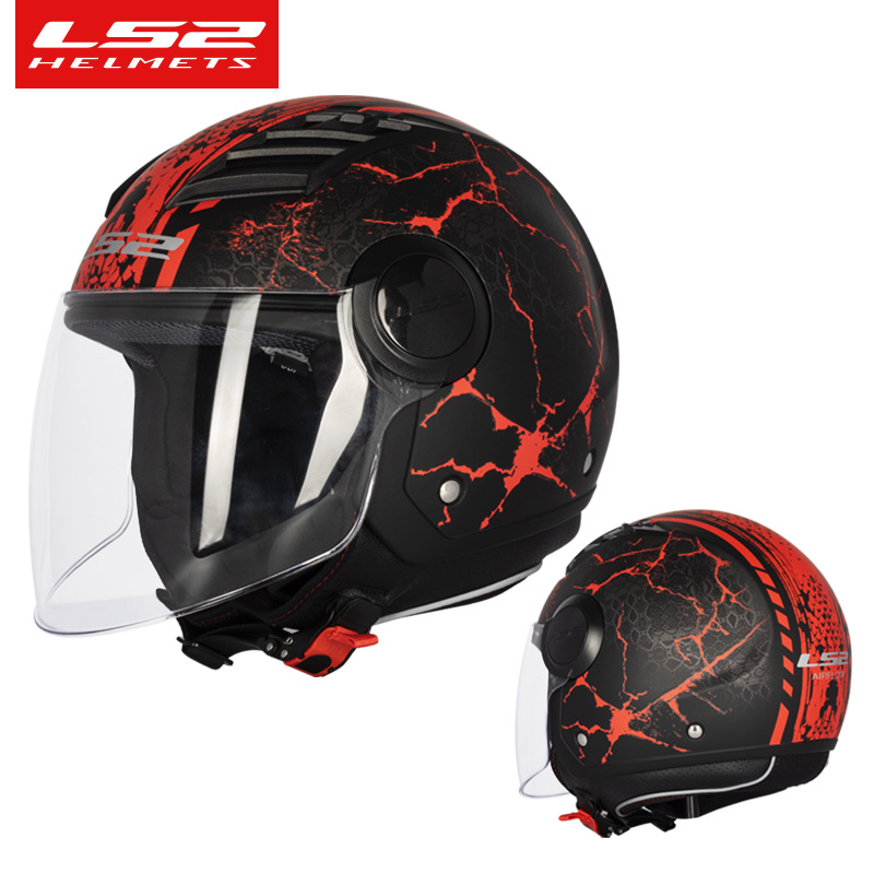 매트 블랙/레드 균열