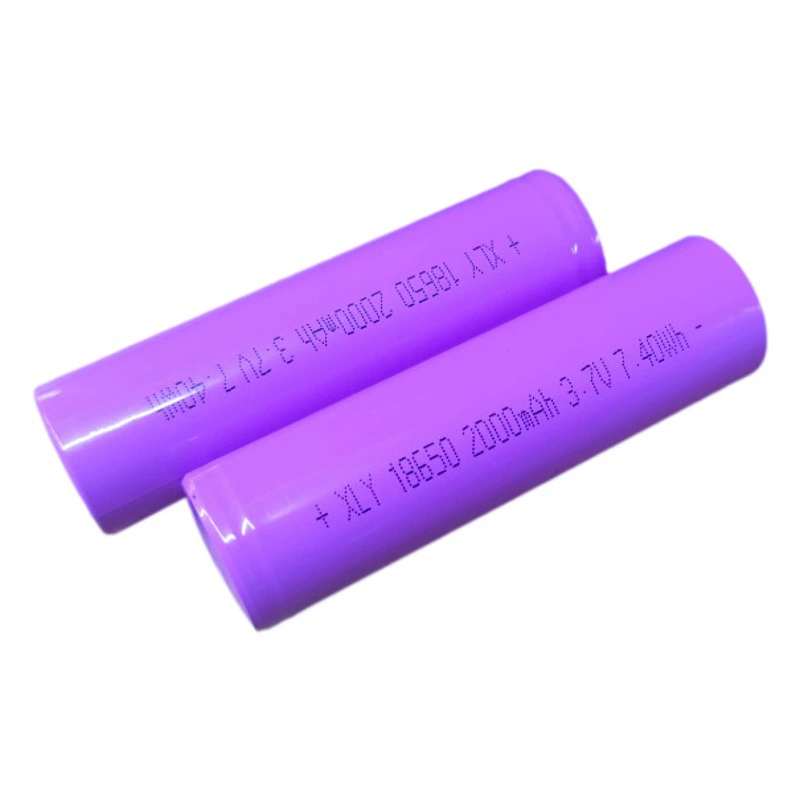 Оптовая 18650 литиевая батарея аккумуляторная батарея 2000 мАч аккумуляторная батарея большой емкости 3, 7v18650 литиевая батарея