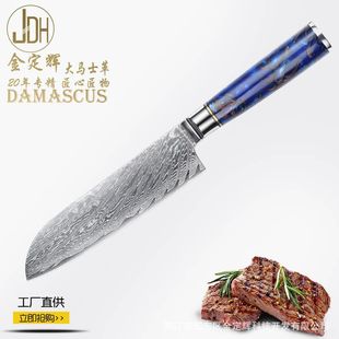 Damascus Kitchen Knife Household Meat Cutting Knife Kitchen Sharp Stainless Steel Cutter Damascus Small Kitchen Knife