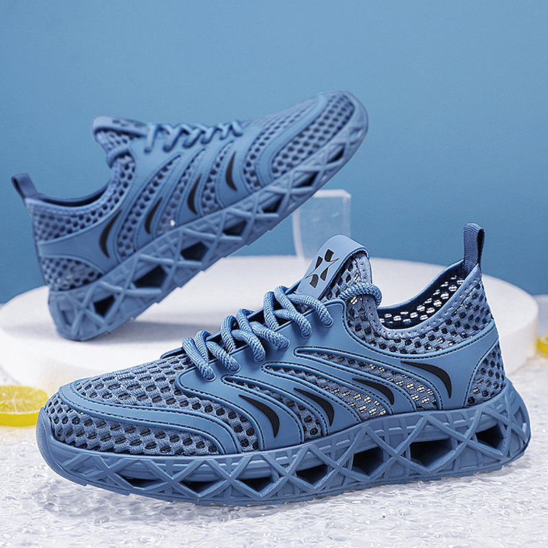 Men's Personalized Summer Low-Top Trendy Versatile Mesh Shoes for Outdoor Casual Wear, Comfortable and Breathable Slip-On Shoes Men's Personalized Summer Low-Top Trendy Versatile Mesh Shoes for Outdoor Casual Wear, Comfortable and Breathable Slip-On Shoes