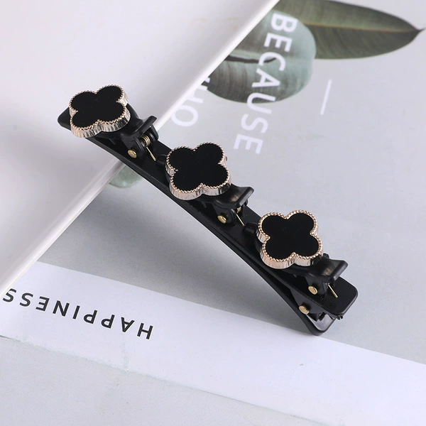 21# double layer braided 9cm diamond duckbill clip