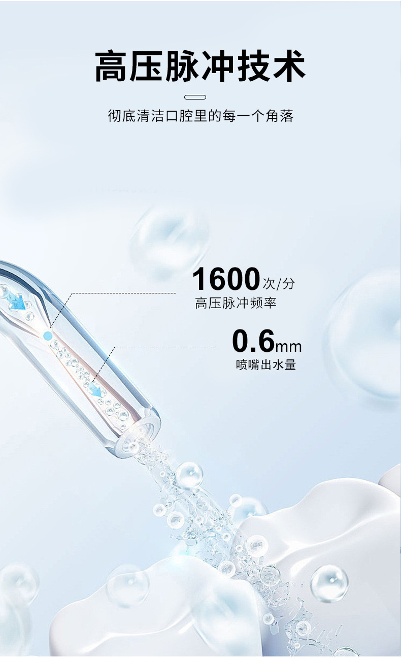 USB Rechargeable Portable Oral Irrigator Set Home Travel Oral Cleaning Tool Electric Water Flosser