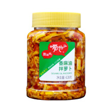 iyer/嗳也香麻油拌萝卜428克香脆可口香辣下饭菜湖南特产