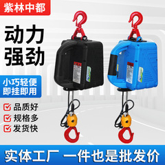 外国貿易卸売ポータブルホイスト 220v マイクロ家庭用電気ホイストワイヤー制御ワイヤーロープポータブル牽引ホイスト