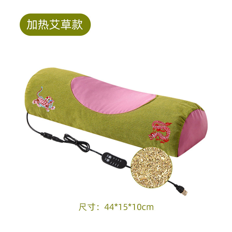 そば殻睡眠枕、ヨモギ頸椎枕、ハーブ枕、ネックサポート枕、艾虎枕、取り外し可能な枕カバー、抖音で話題|undefined