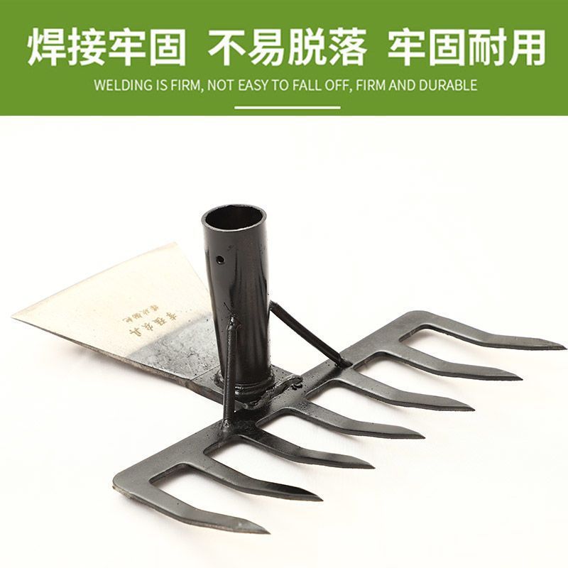 アウトドア園芸野菜の草取り、土掘り、タケノコの猛鋼両用の鍬を使って、木の柄のシャベルと家庭用農具をかき集めます。|undefined