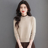 气质短款针织衫女新款秋冬时尚高腰内搭上衣小个子打底毛衣潮保暖，女装针织衫/毛衣，妃慕昵服饰