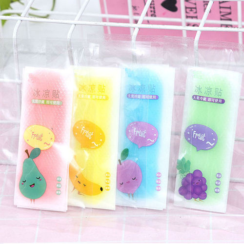 Fruity flavored cooling patch, cute heat-relieving cooling patch, summer student military training cooling ice patch, cartoon cooling patch