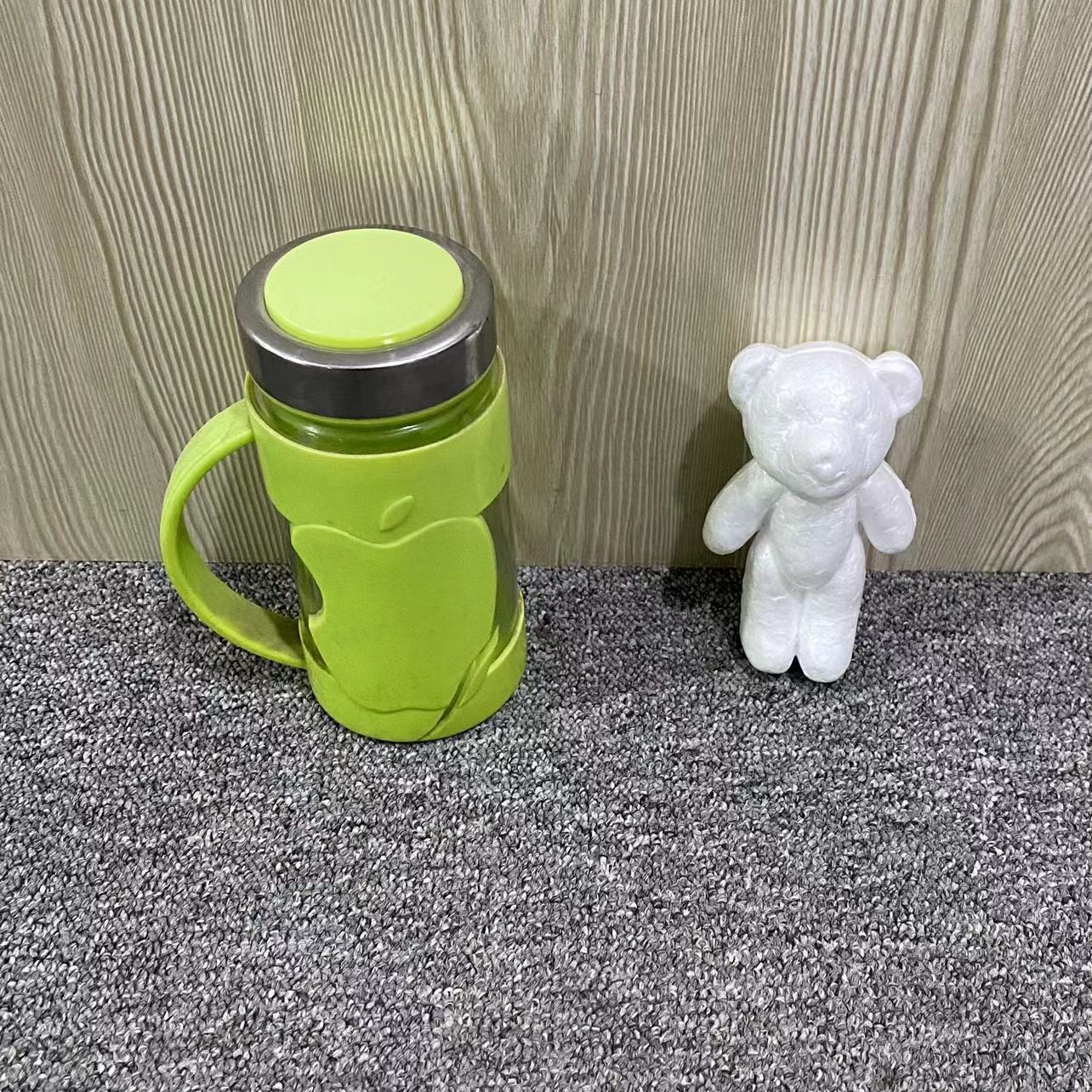 Oso de espuma directo de fábrica blanco DIY material de arreglo floral hecho a mano Día de San Valentín Rosa oso con juguete