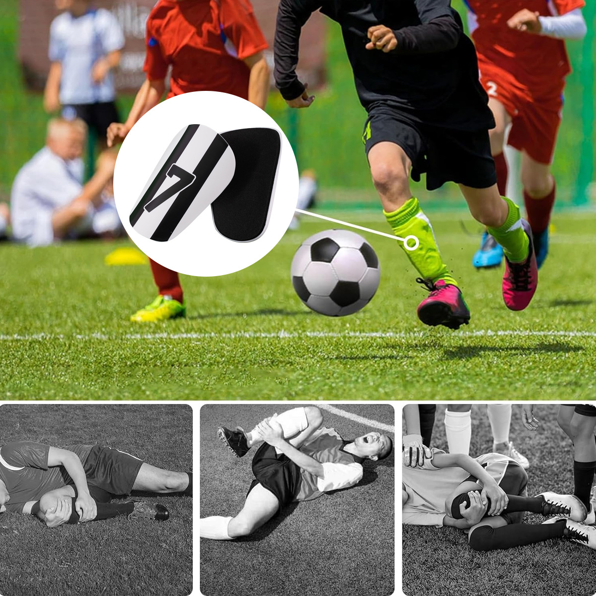 Football Shin Guards Leg Guards Shin Guard Training Solid Knee Pads Anti Collision Insert Shin Guards_voghion.com
