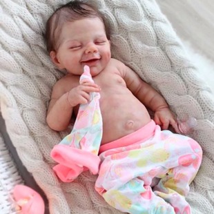 20-inch simulation baby doll small April product doll full glue/cloth body cross-border e-commerce supply