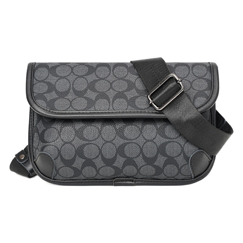 In-Stock Wholesale European and American Men's Small Chest Bags Trendy Brand Youth Shoulder Bags Street Outdoor Crossbody Bags New Model 2026