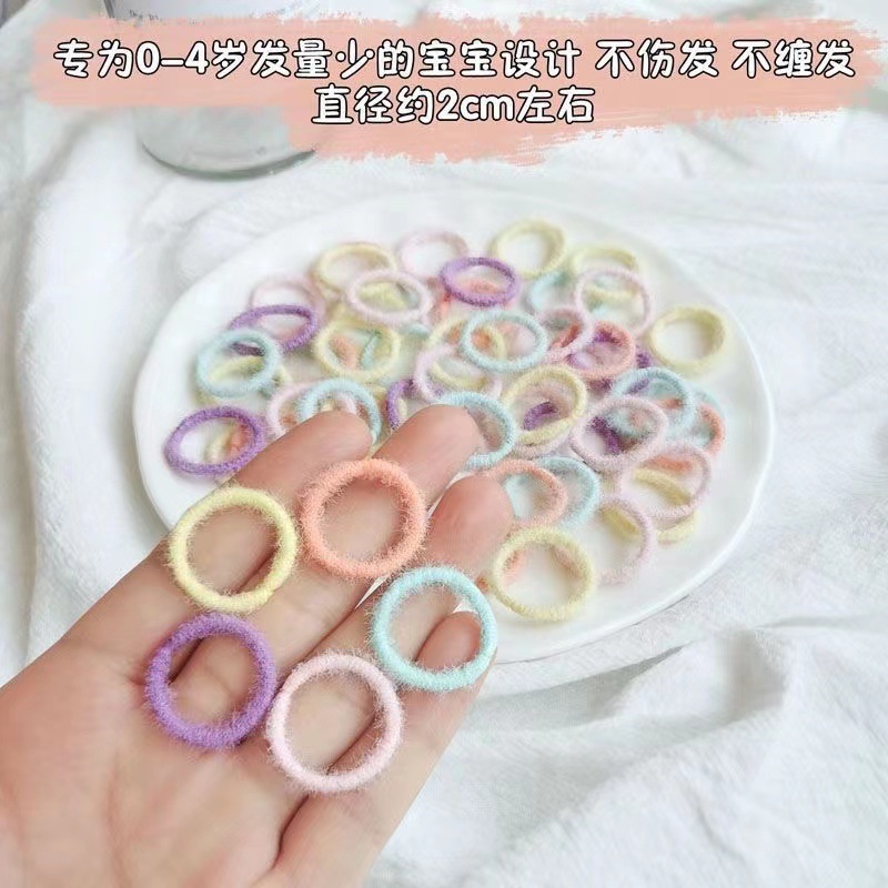 韓国版の小さい皮の筋の高い弾力の親指の輪の子供のシュシュの赤ちゃんは髪の縄の小さい女の子を傷つけません。|undefined