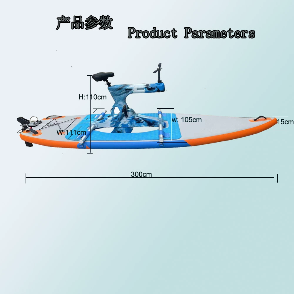 Scenic Club Универсальный одноместный двухместный трехместный водный велосипед Пластиковый велосипед, однобортная вода